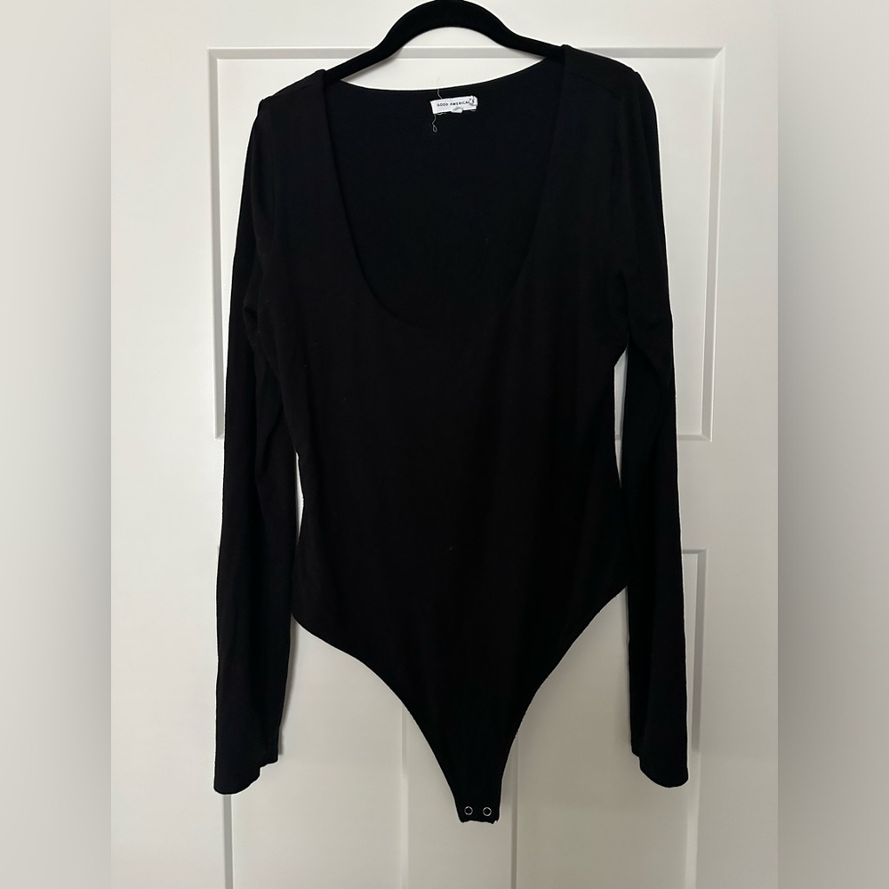 Good American Black Bodysuit